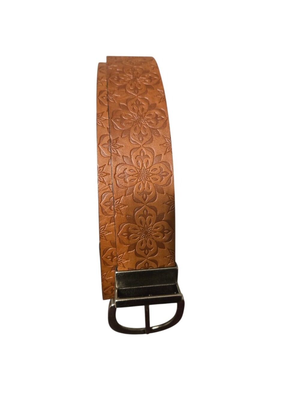 Brown‎ Womens Belt, Floral Designs, Boho Tropical Vacation, 46 Inch
